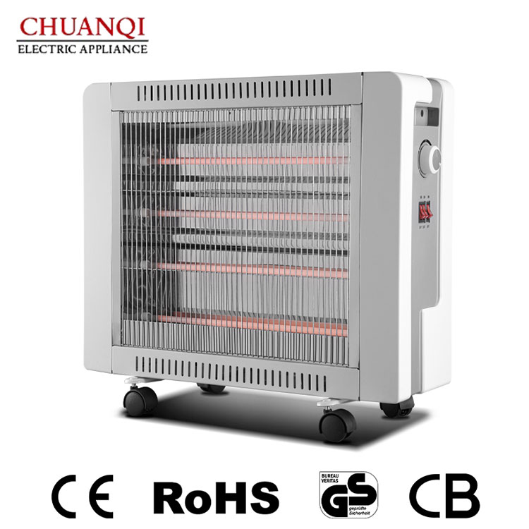 Proč je 2400W 5trubkový křemenný ohřívač s kolečky ideálním řešením vytápění pro moderní domy?